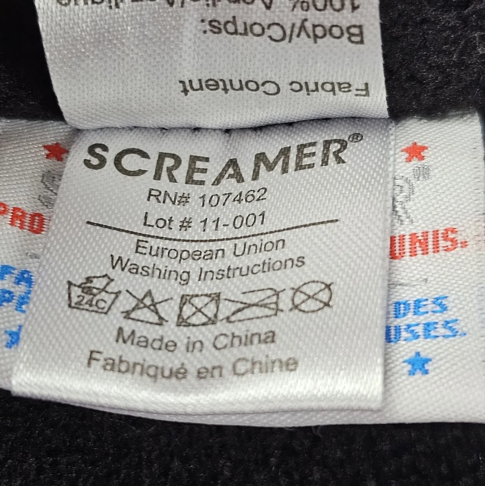 Screamer Knitted Beanie Blue Acrylic
